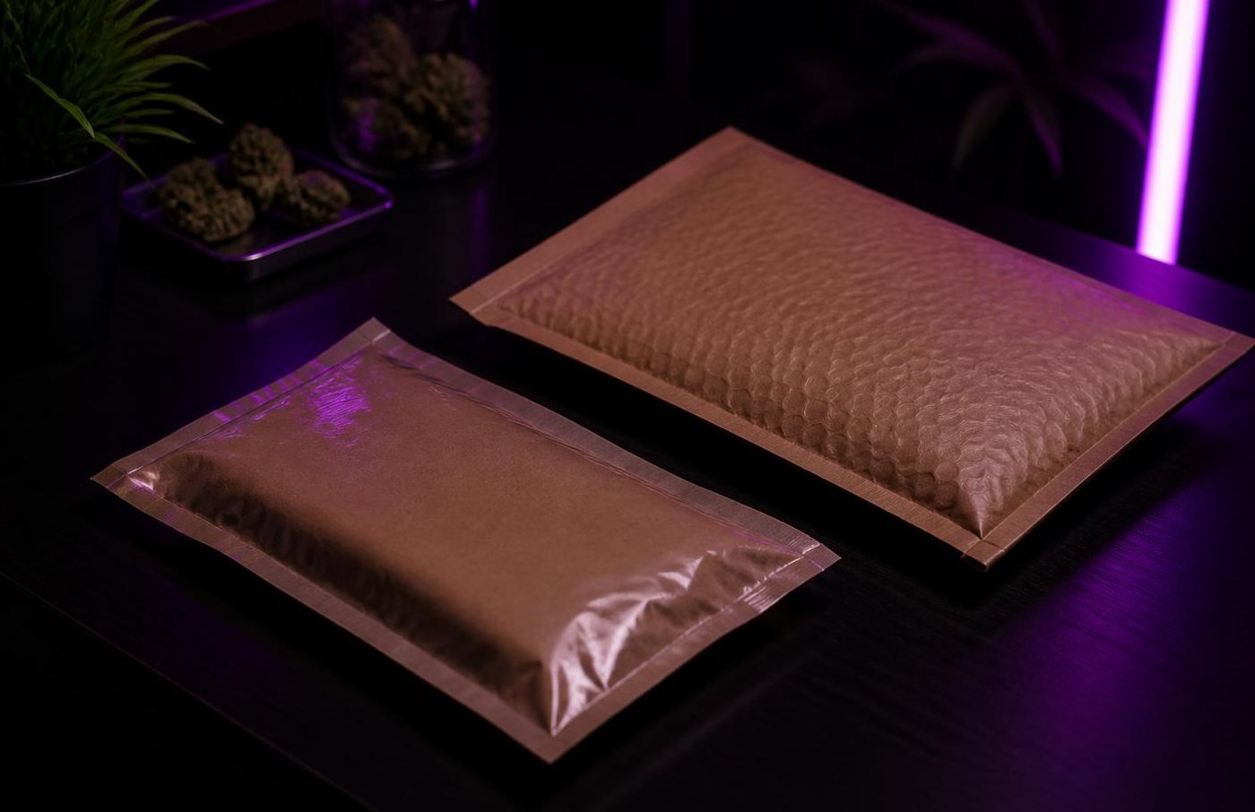 Unbranded discreet parcels ready for Canada-wide shipping